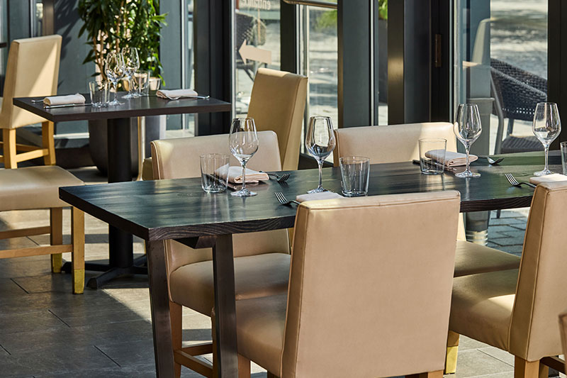 willowsong table inside restaurant